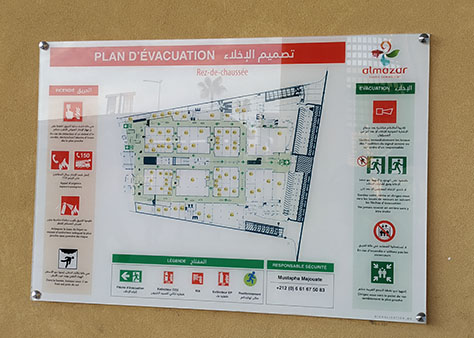 plans evacuation maroc